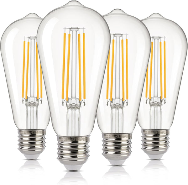 ALAMPEVER ST19 Dusk to Dawn LED Outdoor Light Bulb, 1400LM Sunlight Sensor