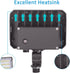 30W 5000K 4,050lm(200W AC100-277V LED Flood Light with Knuckle, Outdoor Security Fixture Light with Dusk-to-Dawn