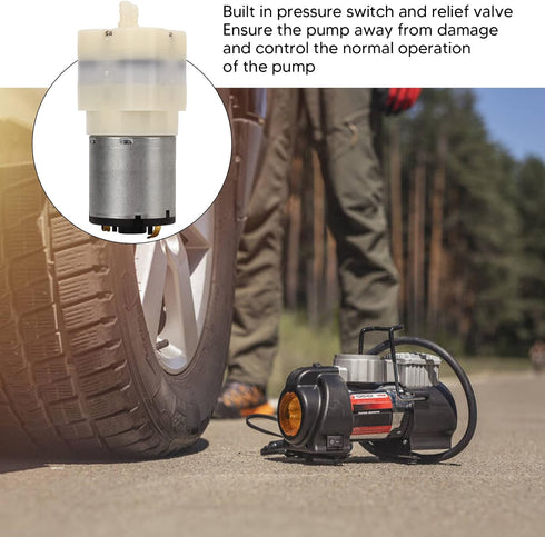 Micro Air Pump, Low Noise Resistance Mini Vacuum Pump for Industry, Engineering Plastics