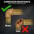 Everflow Supplies BRRL1004-NL 3/4-Inch Brass 90-Degree Reducing Elbow, No Lead, 1 X