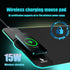 Large Wireless Mouse Pad Charging, 15W Fast Charging, Extended Size, 10 Lighting Modes for Office Mouse Pad - Galaxy