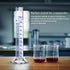 Thick Glass Graduated Cylinder, Measuring Liquid Lab Hexagon Base, 100ML with Cylinder Brush
