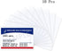 Wisdompro 10 Pack Medicare Card Holder Protector Sleeves, 6 Mil Clear PVC Wallet Size for Cards and License