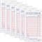 XKDOUS 6 Pack Pink Server Books, Server Note Pads, Guest Check Books