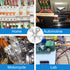 280 Pcs AWG 22-16 Ring Fork Terminals, Tinned Copper Non-Insulated Electrical Wire Connectors Assortment