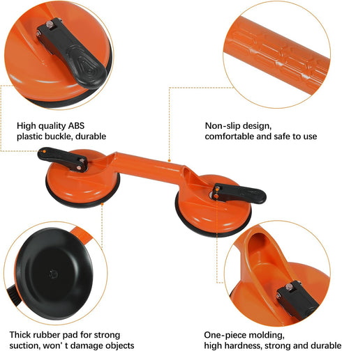 Floor Gap Fixer Tool for Laminate Repair, Includes Heavy Duty Aluminum Suction Cup, Rubber Mallet (Not for Scraped
