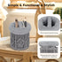 2 1 in Glasses Holder, Anti-scratch Plush Lined Eyeglass Holder Stand for Nightstand Desk Eye-glass Storage Organizer