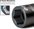 Capri Tools 3/4 in. Stubby Impact Socket, 1/2 in. Drive, 6-Point, SAE Socket
