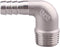 DERNORD 1/2" Hose Barb x 1/2" Male NPT Stainless Steel 90 Degree Elbow Pipe Fitting