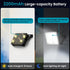 2-Pack 2200mAh, 1500LM IP65 Light Sensor Auto Flip Solar Motion Sensor Outdoor Lights LED Wireless Solar Security Flood
