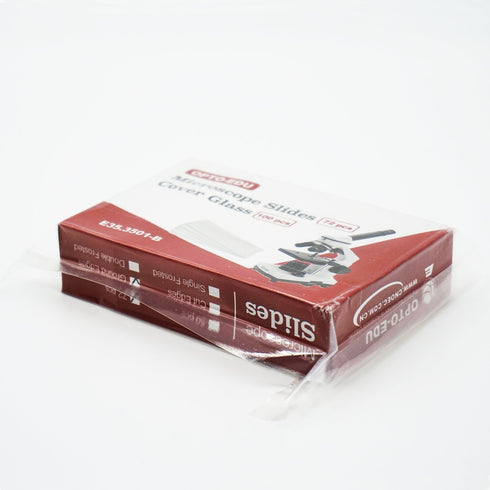 E35.3501 Blank Microscope Slides & 100-Pieces Square Cover Glass, Glass
