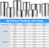 Roll,6in 10ft Panels,32 (0.0078"/0.2mm) ELECTRAPICK Aluminum Flashing x Metal Roof Gauge Aluminum Sheet Roll