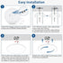 16'' 0.67 Inch Dimmable 3000K/4500K/6000K 28W 2800LM, Modern Led Ceiling Light Fixture, Ultra Thin Flush Mount