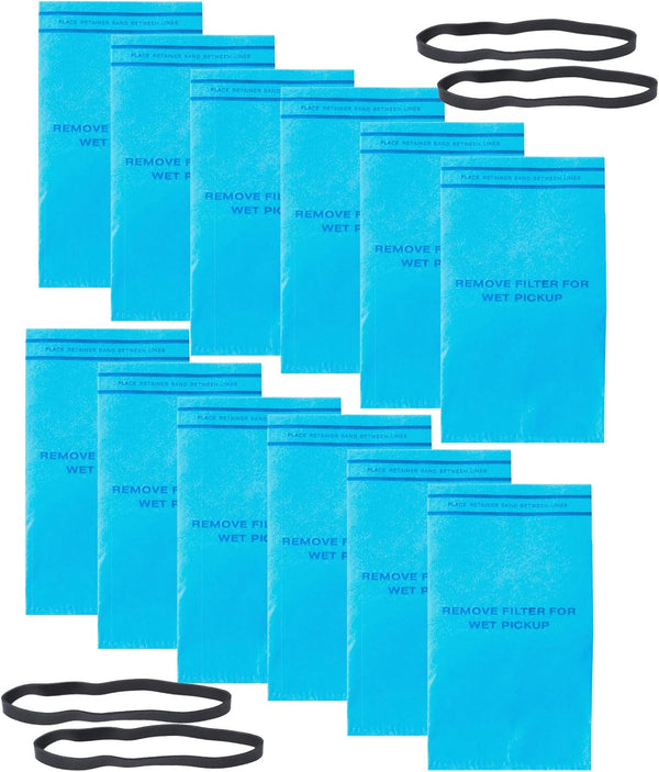 WS01025F2 Wet Dry Filter Bag, Compatible with Workshop 2-1/2-Gallon to 5-Gallon Shop Vacuum