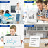 Small Magnetic Desktop White Board, 12 x 12 Inches Mini Portable Dry Erase Board for Office and School
