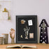 Bulletin Board with Felt, Black Wood Framed Display for Walls with Pins, Eye Bolts, and Screws for Office Decor