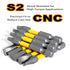FamlTol 2 Inch #2, SQ2 Set, S2 10 Pack Square Bit Square Impact Driver Bits Robertson Head Bit Steel CNC Magnetic
