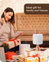 16 Inches Tripod Table Lamp, Height with Off White Jute Bedside Lamp with Linen Off White Lampshade, Nightstand Lamp