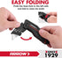 10 SK2 ARROW Folding Utility Knife, Quick-Change Box Cutter with Belt Clip, Liner Lock, Heavy Duty Aluminum Razor Knife