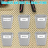 G.CORE Large Pegboard Cups, Grey Peg Board Storage Bin 6 Pack with Hooks for Organization