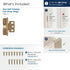 PK3175TBCZ 3/4 (19 mm) Inset Amerock | Cabinet Hinge | in. Door Thickness | Full | Full Wrap | Ball Tip | Champagne
