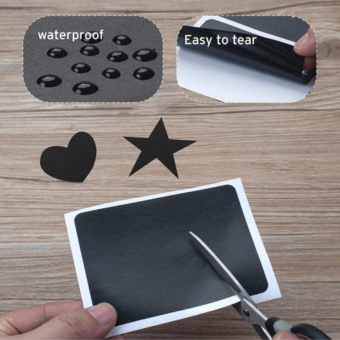 ONUPGO Chalkboard Pantry Labels, Large Stickers for Big Bins Boxes, Waterproof Kitchen Pantry Names Labels