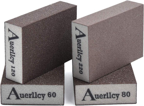 Auerllcy Sanding Sponge Assortment, Coarse/Medium/Fine/Superfine 4 Different Specifications, Washable and Reusable