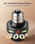 E26/E27 Bulb 300 2 Pack Light Sensor Socket, Light Socket, Automatic Dusk to Dawn Photocell Sensor with Adjustable