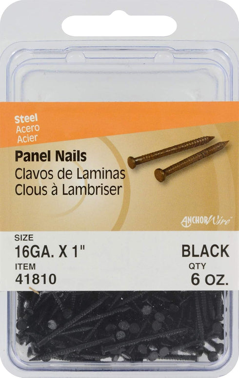 The Hillman Group 41810 Panel Nail, 1-Inch, Black