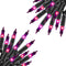TW SHINE Purple Halloween Lights, 2 Pack 20FT 100 Count Incandescent Halloween
