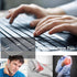 WINKINE Clear Acrylic Computer Keyboard Stand - Tilted Holder for Ergonomic Easy Typing at Office or Home
