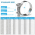 AKIHISA 2 Pack T-Bolt Hose Clamp, 149-161mm ID Range, 304 Stainless Steel Heavy Duty Pipe Clamp
