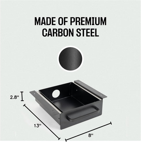 Under Desk Drawer for Desk, Carbon Steel Office Drawer Attachment, Slide Out Undermount Drawer, Sliding Underdesk