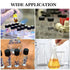 100 Pack Clear Glass Vials, 4ml with Black Plastic Screw Caps, Leak-Proof Bottles for Essential Oil, Reagent