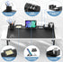 KDD 6 in 1 Desk Pad and Organizer Set, Magnetic Mouse Mat with DIY Features for Phone, Tablet, and Cable Management