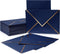Epakh 100 Pcs Christmas A7 Invitation Envelopes, Gold Border 5 x 7 Thick Self Adhesive for Wedding Cards