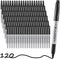Permanent Markers - 120 Pack Quick Drying Waterproof Office Supplies, Durable for Glass, Tiles, Cloth (Gray Shell)
