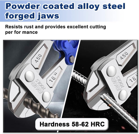 ZrgGea 24 Inch Bolt Cutter | Heavy Duty Wire Cutters, Industrial-Grade Heavy-Duty Forged from T8 Alloy Steel