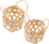 2pcs Hand-woven Bamboo Lampshade for Floor Lamps Woven Lampshades for Table Lamps