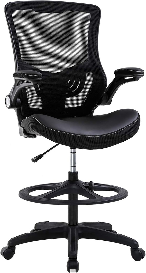 PayLessHere Drafting Chair Ergonomic Tall Office Chair Standing Desk Chair with Flip Up