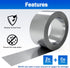 Zinc Metal Strip for Roof Moss - 55 Feet x 2.5 Inches Metal Flashing to Prevent Roofing Stains