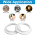 Aeaocvo 6 E27/E26, PCS Lamp Shade Ring for Plastic Light Socket Rings for Lamp Standard Base Holder White Retaining