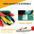 10PCS Electrical Alligator Clips, 5 Colors Test Leads with Probes, Crocodile Jumper Wires for Circuit Connection