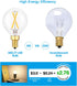 E12 Bulb, 2W(25-Watt 3000K, G15/G50 Dimmable Bulbs 3-Pack Globe Equivalent), Soft White LED Light for Pendant