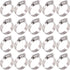 Glarks 20Pcs 304 Stainless Steel Adjustable Worm Gear Hose Clamps Assortment Kit, 21-44MM Range for Plumbing