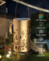 long-stars Lights,10LED 6 1Pack Solar Lanterns Outdoor Hanging Lights ,Waterproof Solar Table Lamps with RGB Color