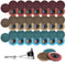Linkiblock 45Pcs 2 inch Nylon Surface Conditioning Quick Change Sanding Discs R-Type with
