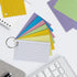 Tecmisse 600 3 5 (7-Color Pieces Index Cards Rulded, Colorful Flash Cards x Index Card with Rings, Heavy Study Cards