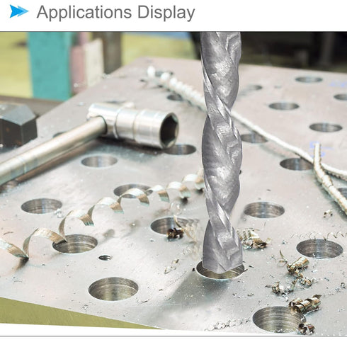 Solid Carbide Drill Bits, 7mm Diameter, YG6 Tungsten Carbide Straight Shank Twist Drill Bits