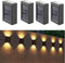 ASLIDECOR Solar Wall Lights UP Down 4 Pack,Illuminate Outdoor Sunlight Sensor Lamp